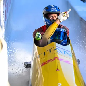 Johannes Lochner und Georg Fleischhauer im Bob