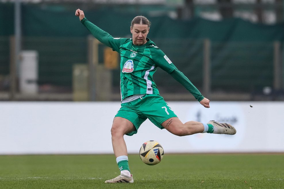 Larissa Mühlhaus spielt seit dieser Saison für Werder Bremen.