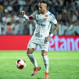 Neymar im Trikot des FC Santos