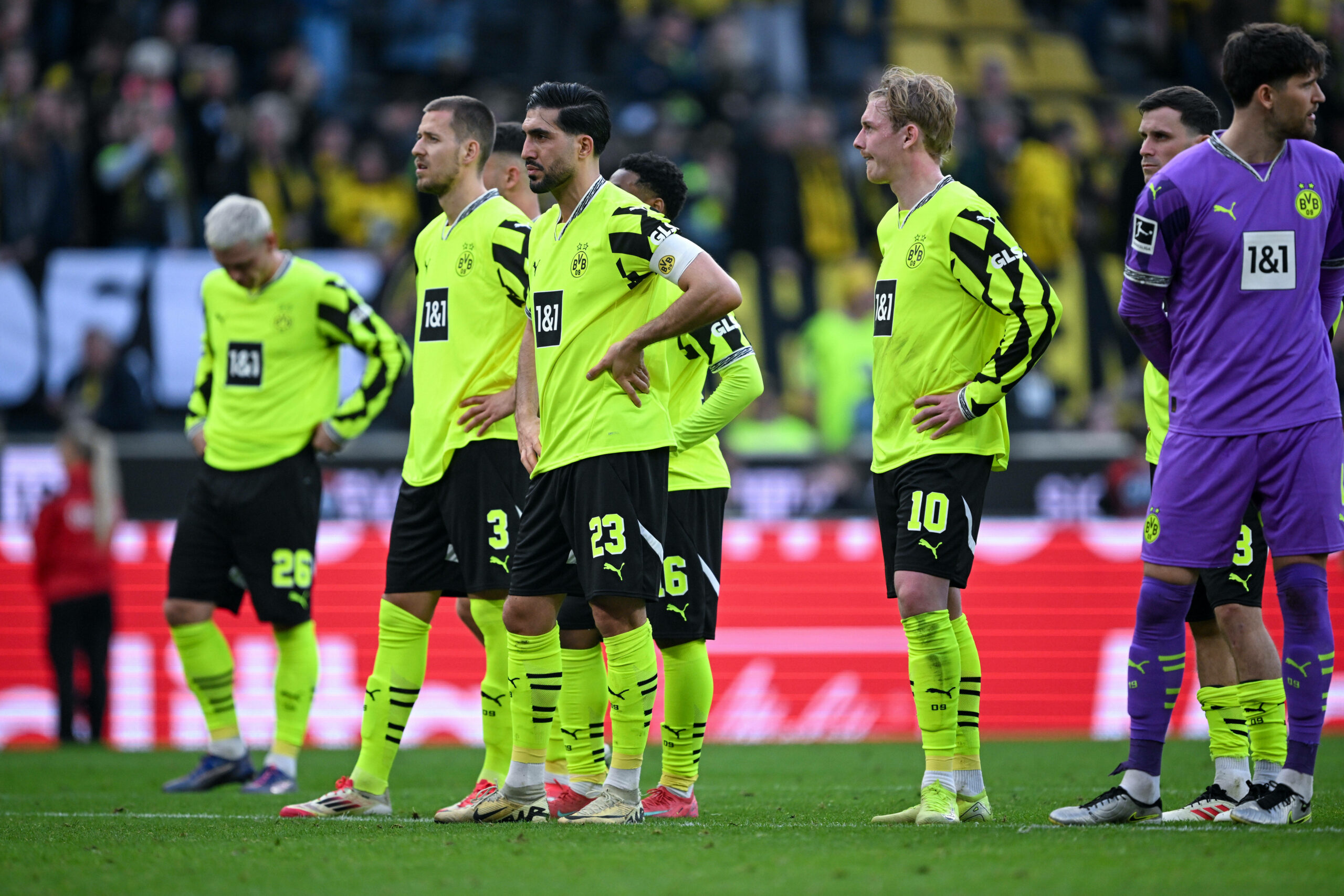 BVB nach dem Spiel gegen Augsburg