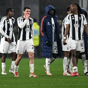 Die Mannschaft von Juventus Turin nach dem Spiel