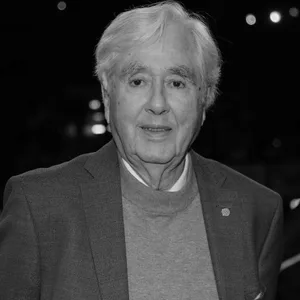 Ein Bild des verstorbenen Fritz Scherer in schwarz-weiß