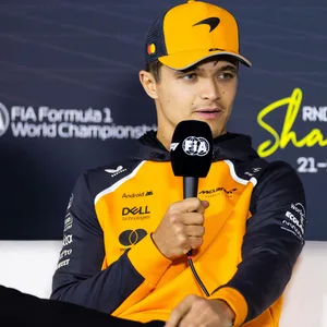 Lando Norris auf der Pressekonferenz zum GP von China.