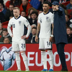 Trainer Thomas Tuchel beim 2:0 der Engländer gegen Albanien