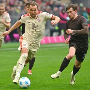 Connor Metcalfe im Duell mit Bayerns Stürmer-Superstar Harry Kane