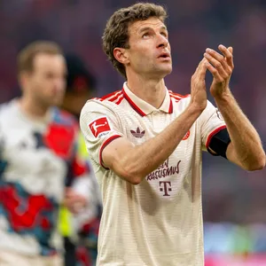 Thomas Müller nach dem Spiel gegen St. Pauli