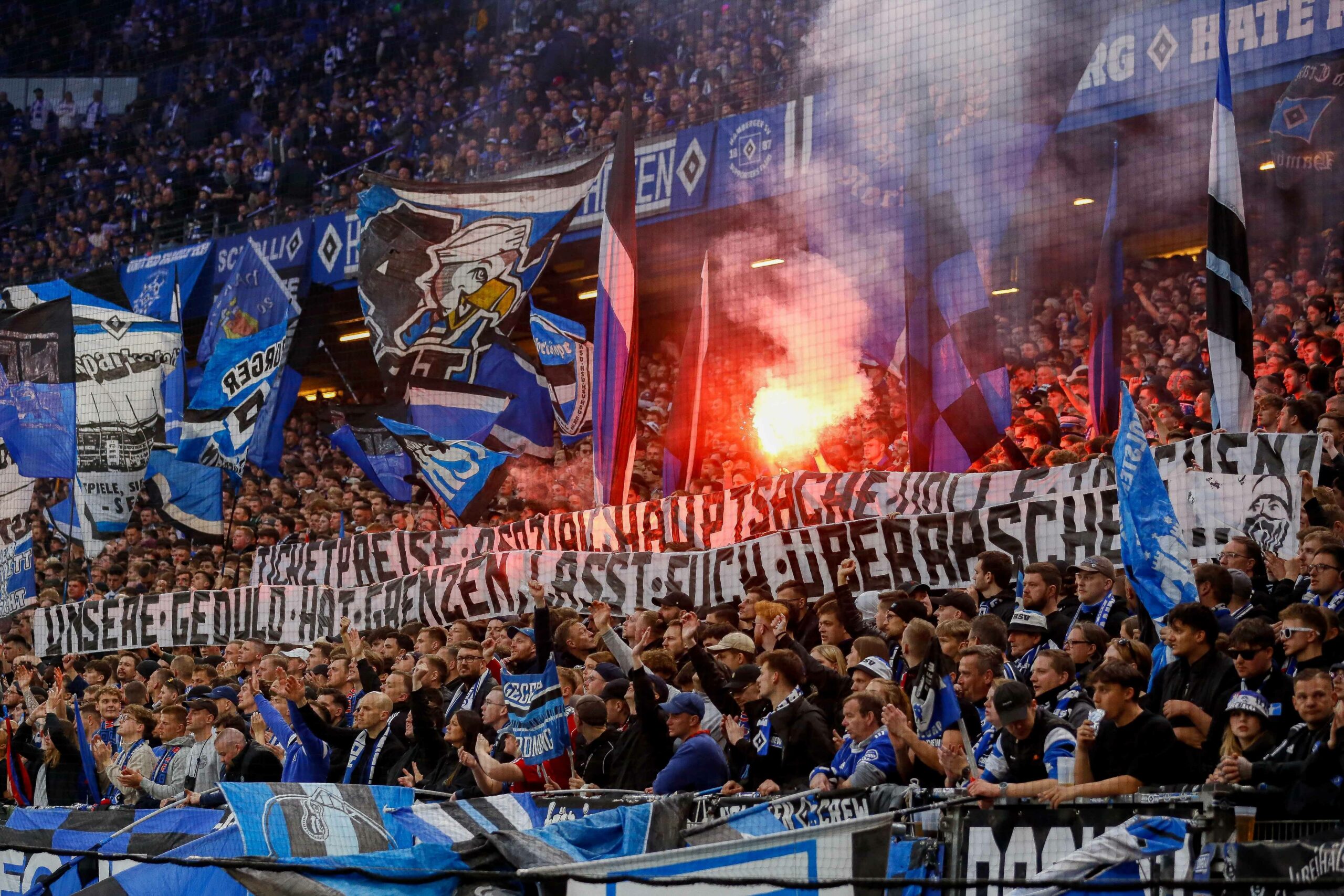 Fan-Proteste gegen die Ticketpreise gegen Eintracht Braunschweig