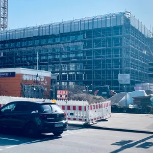 Der Neubau des Schulcampus Struenseestraße schreitet voran.