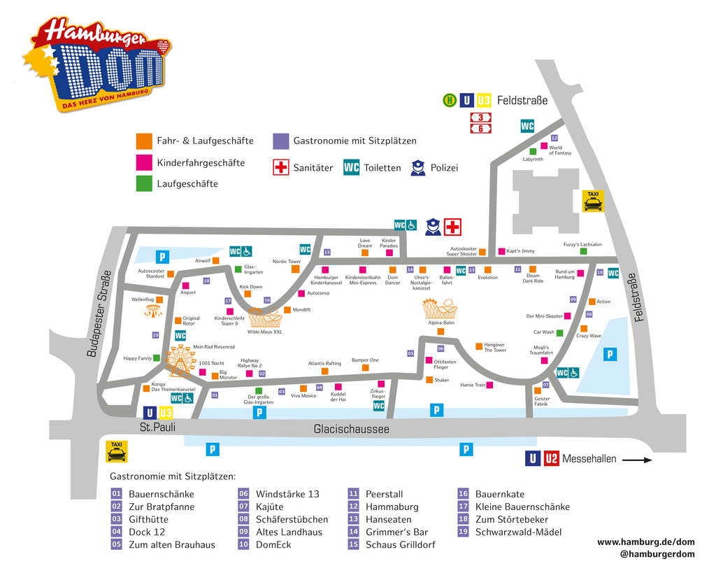 Lageplan Frühlingsdom