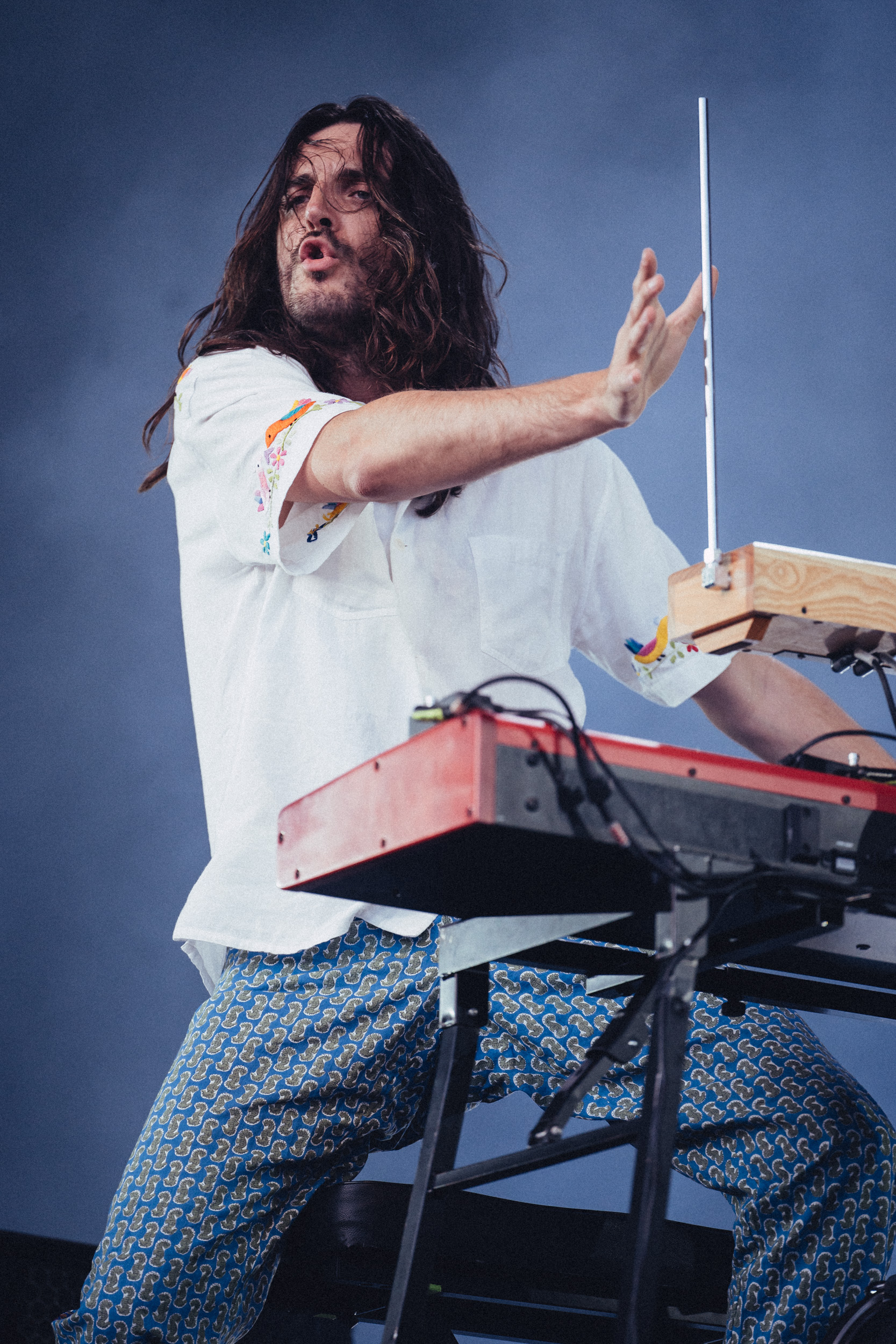 Mezerg an den Tasten und am Theremin