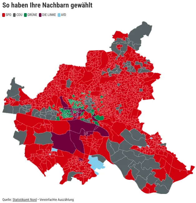 So haben Ihre Nachbarn gewählt.