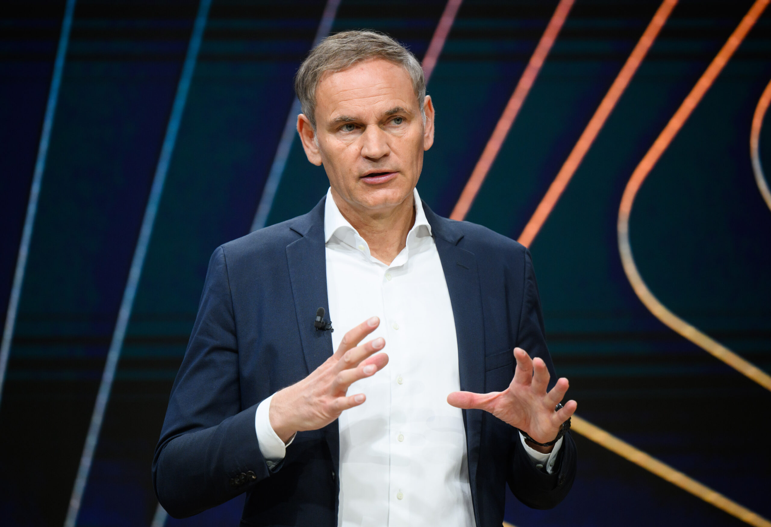 Oliver Blume, Vorstandsvorsitzender der Volkswagen AG, bei der Jahrespressekonferenz.