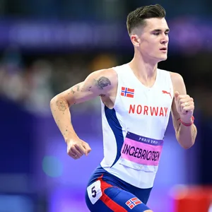 Jakob Ingebrigtsen beim 1500 Meter Lauf