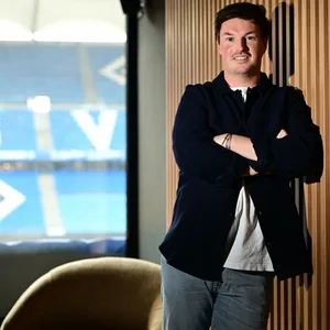 Merlin Polzin in einer HSV-Loge