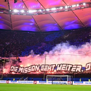 Der HSV ist in dieser Saison im Volkspark noch ungeschlagen – und könnte hier womöglich bald den Aufstieg bejubeln.