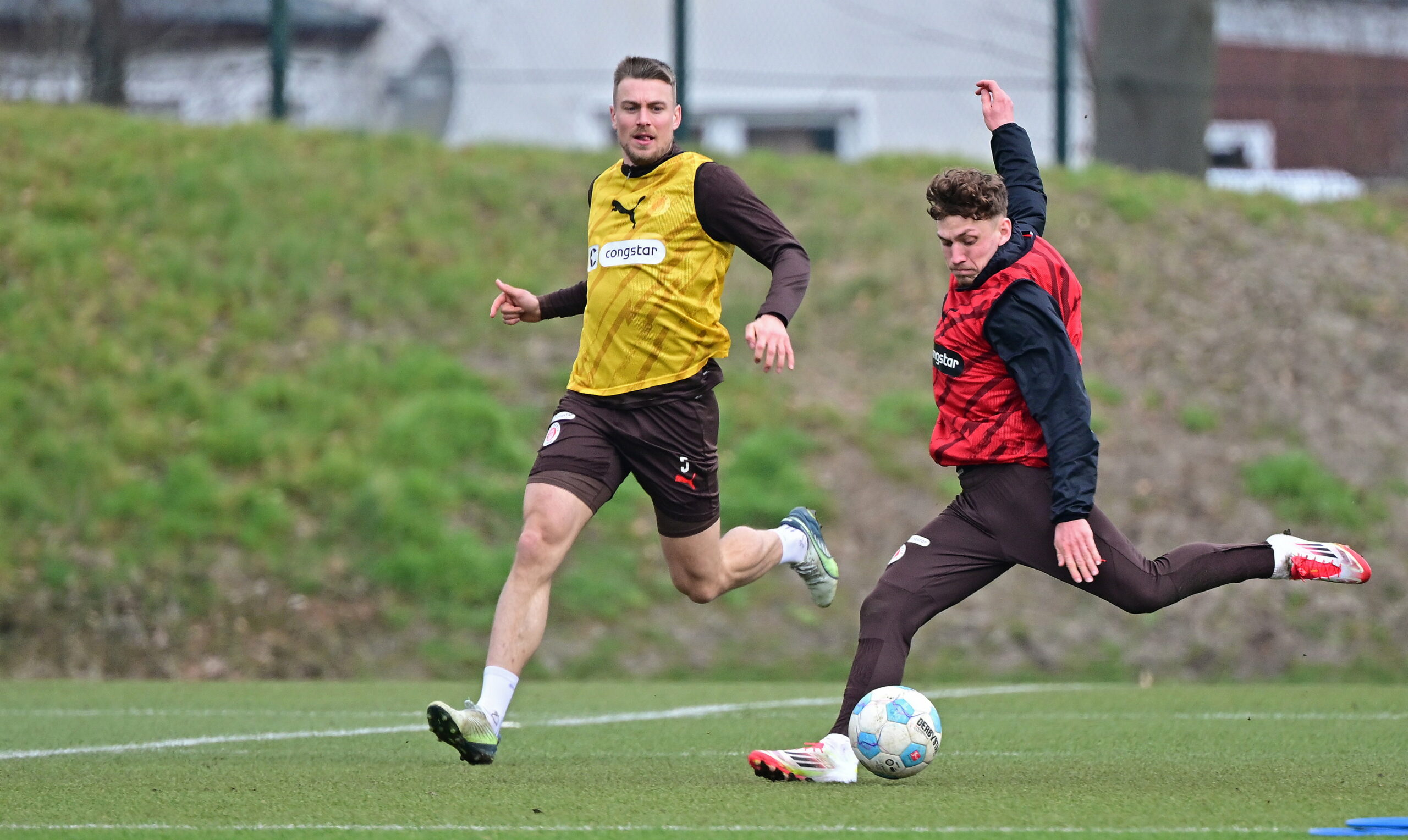 Hauke Wahl und Philipp Treu im Trainings-Duell