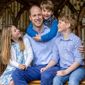 Prinz William mit seinen Kindern Prinzessin Charlotte, Prinz Louis und Prinz George