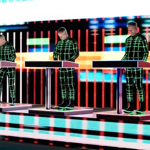 Kraftwerk bei einem Konzert in Los Angeles. (Archivbild)