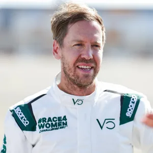 Sebastian Vettel an der Rennstrecke in Jeddah