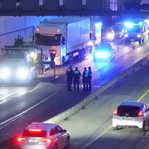Unfall auf der Autobahn