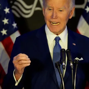 Der ehemalige US-Präsident Joe Biden auf einer Konferenz in Chicago.