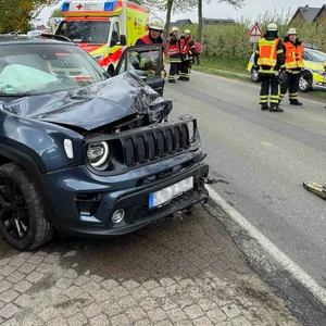Der Unfallort auf der L140 zwischen Jork und Mittelnkirchen bei Hamburg.