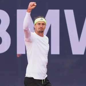 Alexander Zverev jubelt in München