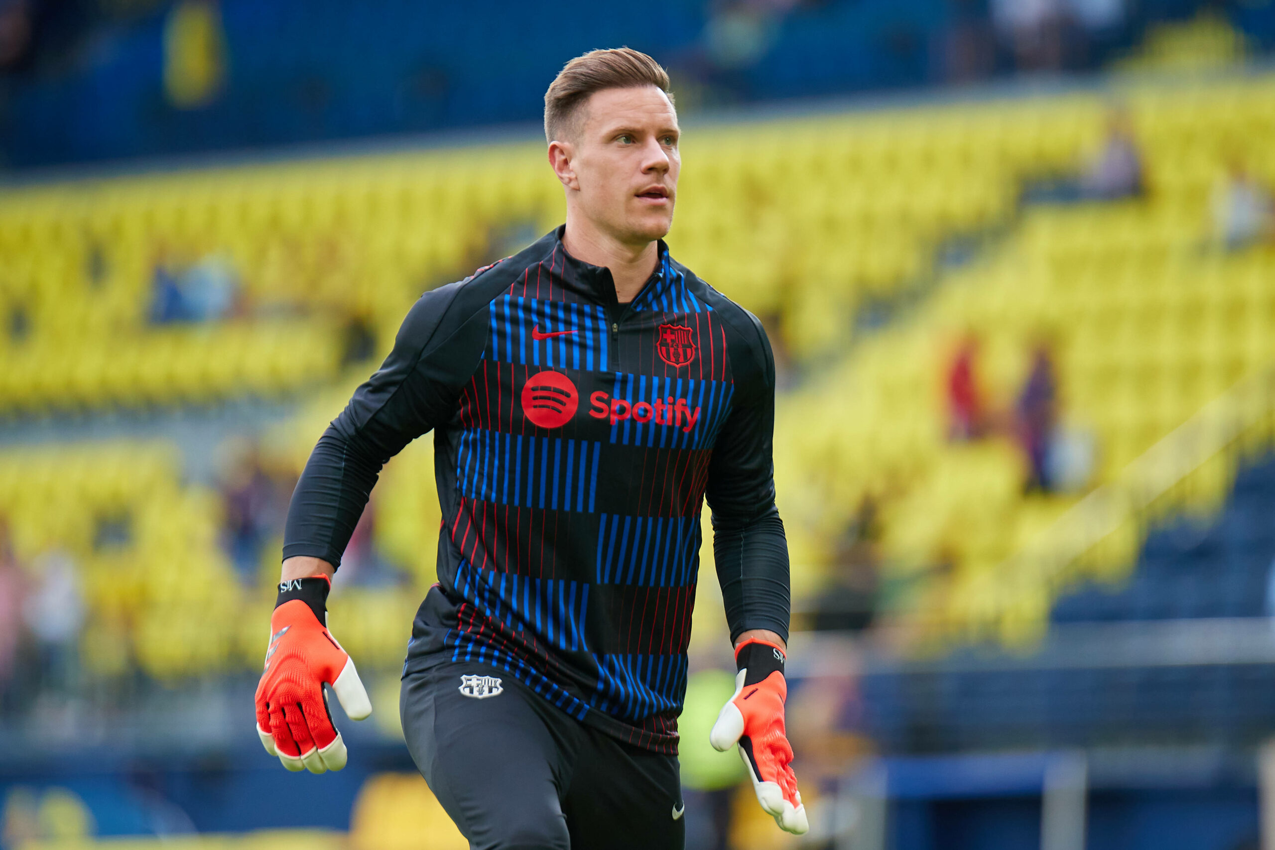 Marc-André ter Stegen beim Aufwärmen