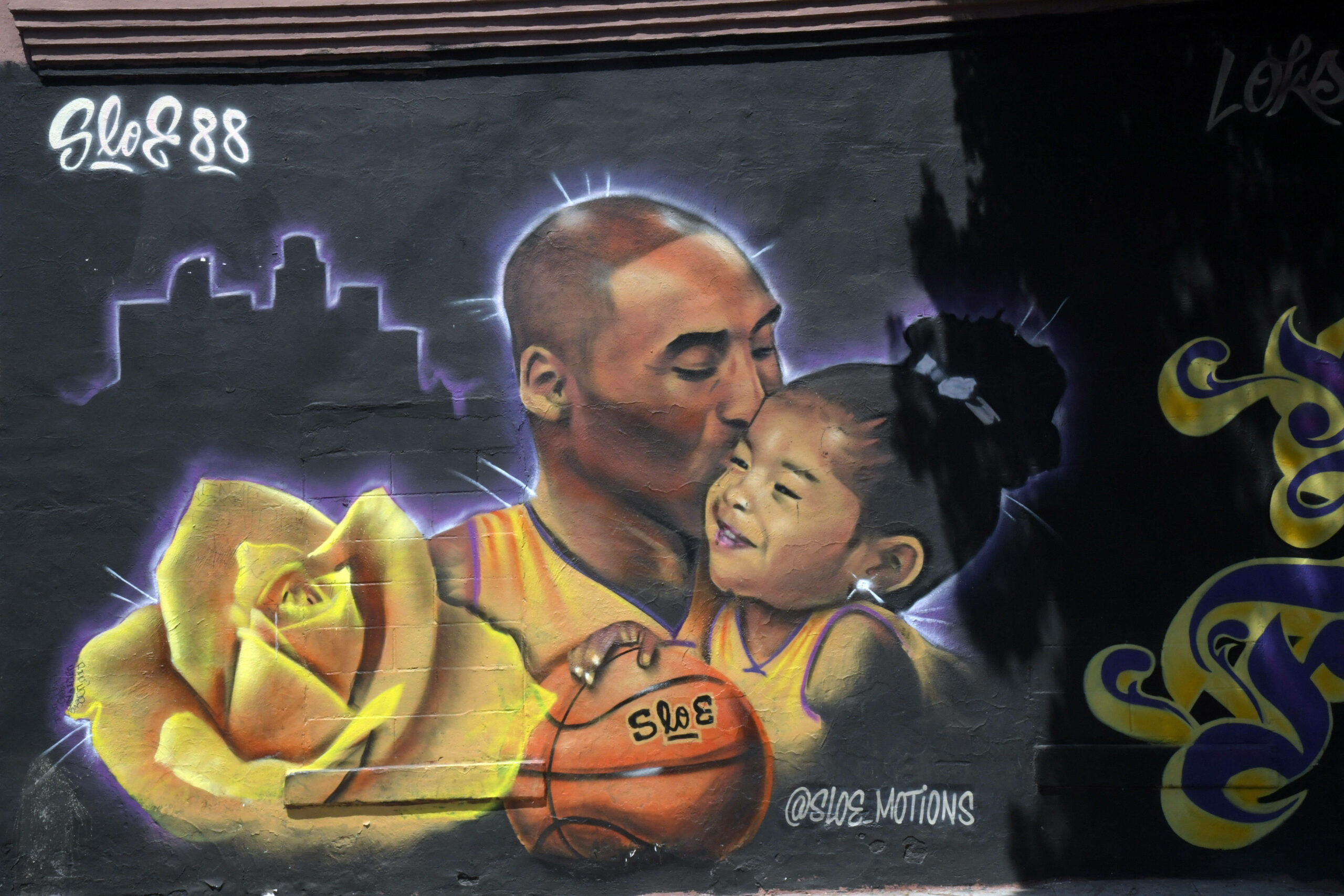 Kobe Bryant Wandgemälde