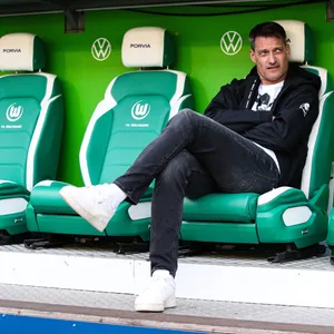 Alex Blessin beim Spiel in Wolfsburg