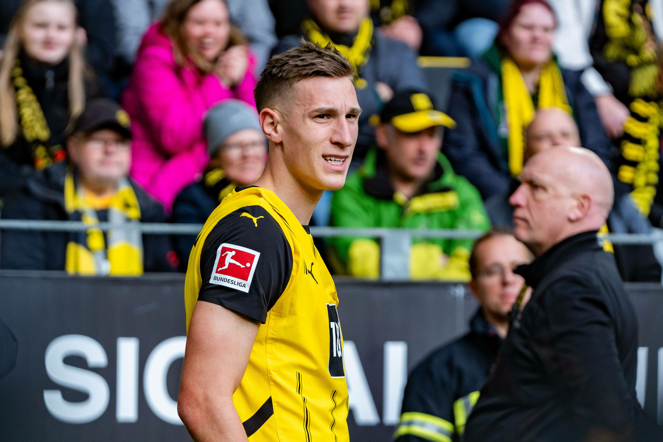 Nico Schlotterbeck schaut skeptisch.