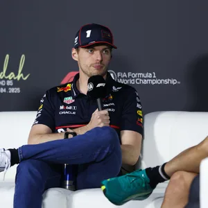 Max Verstappen bei einer Pressekonferenz