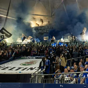HSV-Fans zünden Pyrotechnik auf Schalke