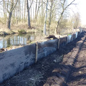 Amphibienzaun bei Moorburg für A26 Ost.