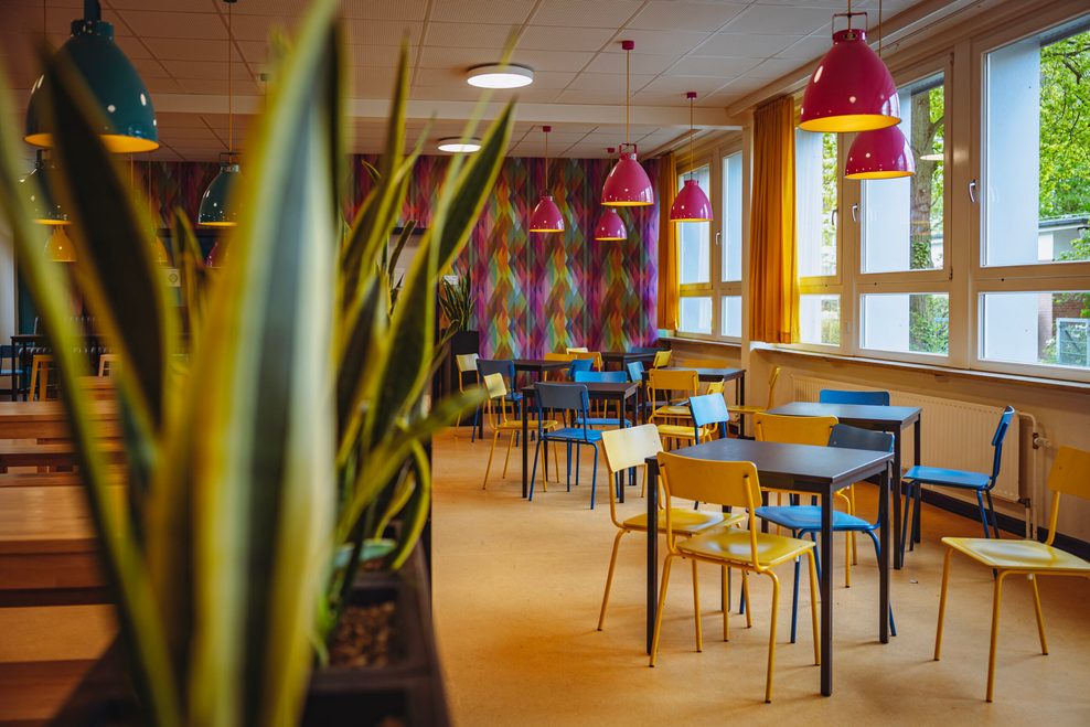 Cafeteria der „Schule an der Burgweide”