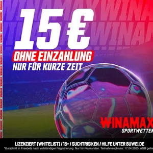 Winamax Wettbonus ohne Einzahlung im April