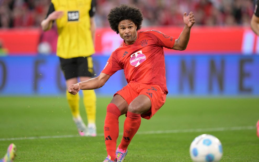 Gnabry in der Schussbewegung