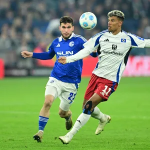 Ransford Königsdörffer im Duell mit Schalkes Mehmet Aydin