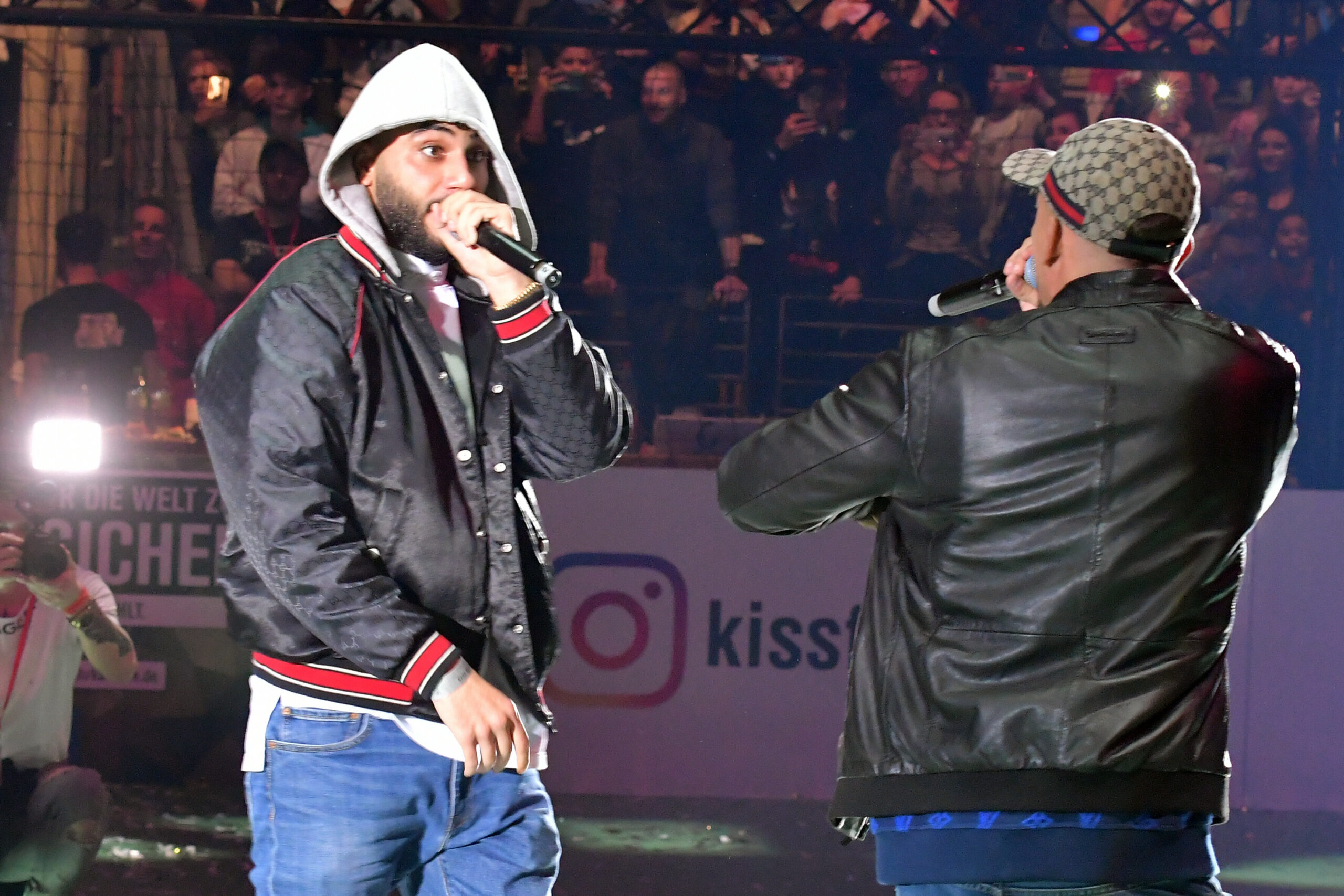 Samra (Hussein Akkouche, l.) und Capital Bra (Vladislav Balovatsky ) beim Kiss Cup 2019 (Archivbild).
