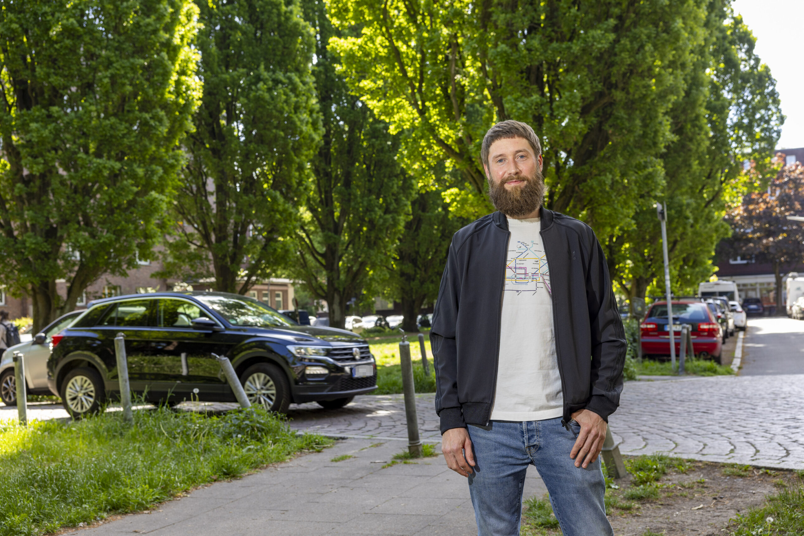 Marco Hosemann (39) setzt sich im Verein „Jarrestadt-Leben e.V.“ für die Belange der Quartiersbewohner ein.