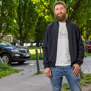 Marco Hosemann (39) setzt sich im Verein „Jarrestadt-Leben e.V.“ für die Belange der Quartiersbewohner ein.