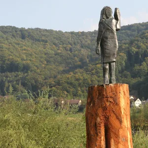 Melania Trump Statue in Sevnica
