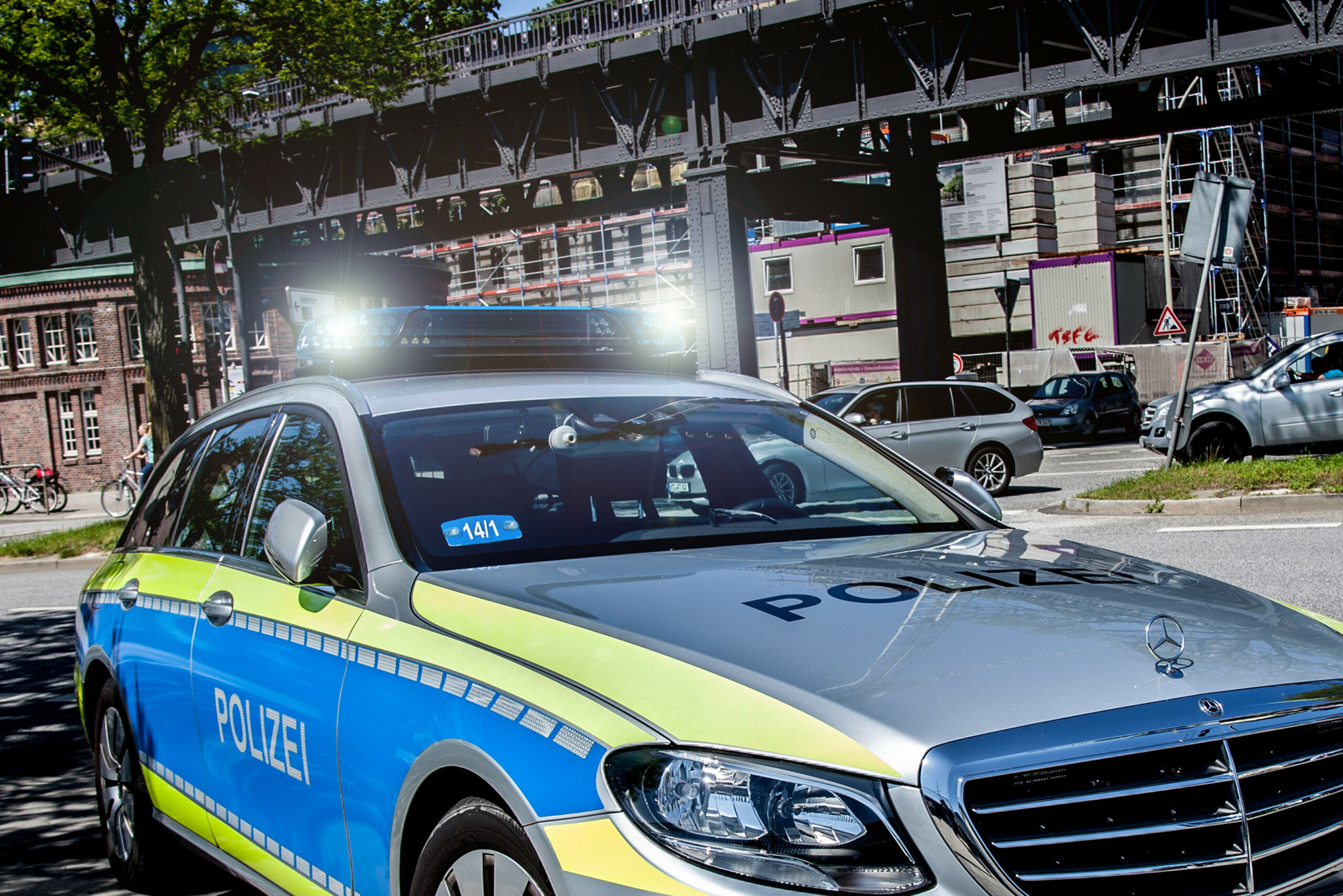 Polizei im Einsatz (Symbolfoto).