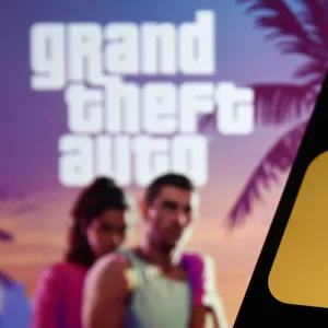 Bildschirm mit Aufschrift Grand Theft Auto