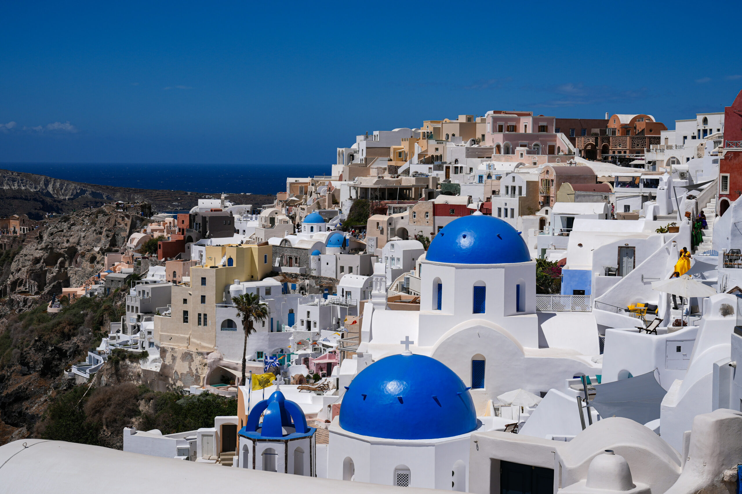 Santorini Hausdächer