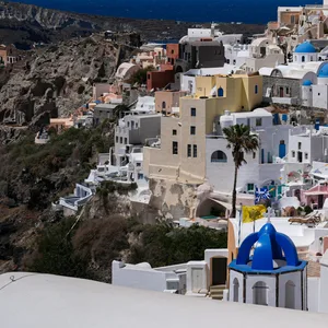 Santorini Hausdächer