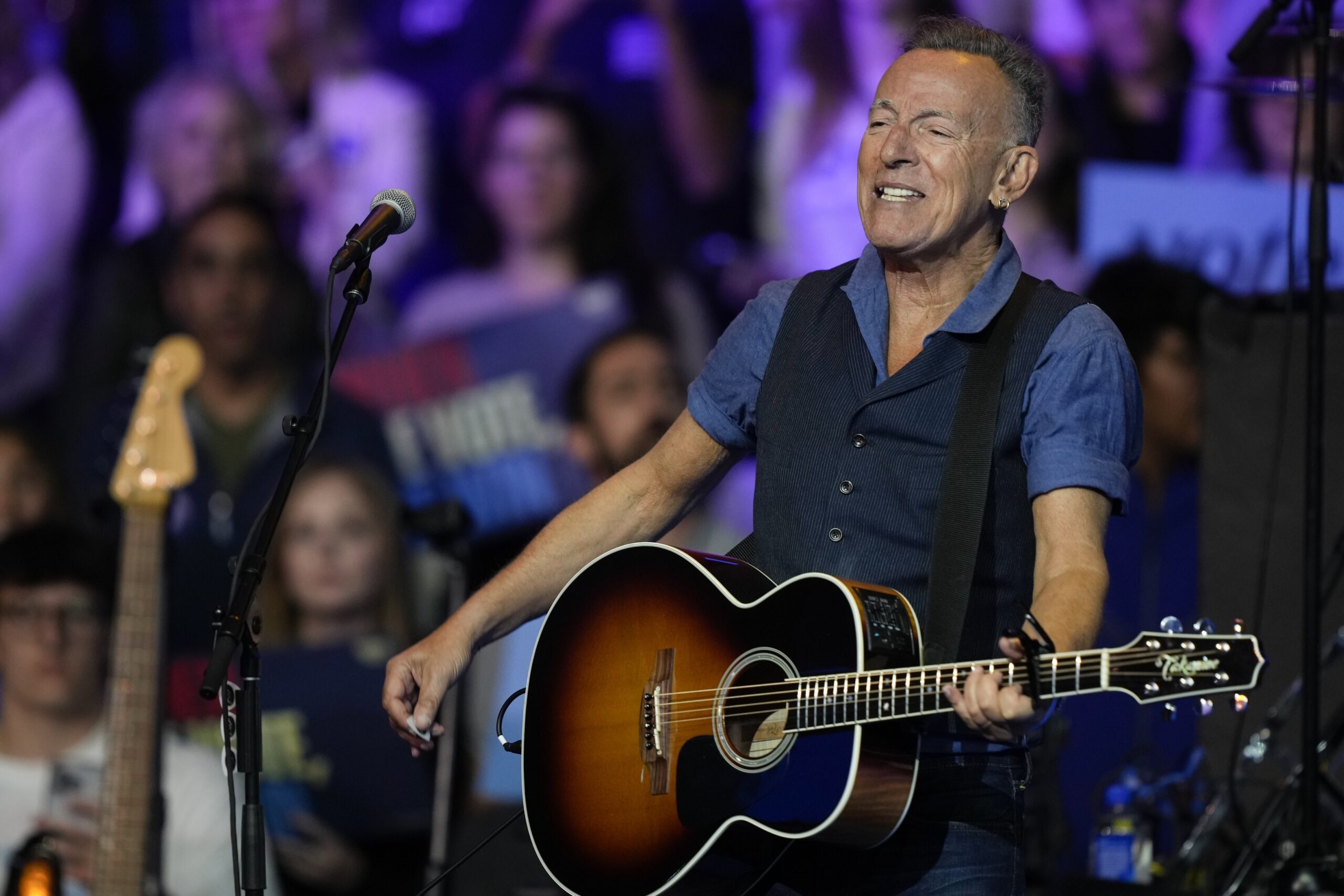 Bruce Springsteen bei einem Konzert im Oktober 2024