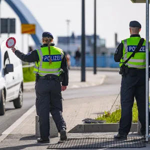 Bundespolizei an der deutsch-polnischen Grenze