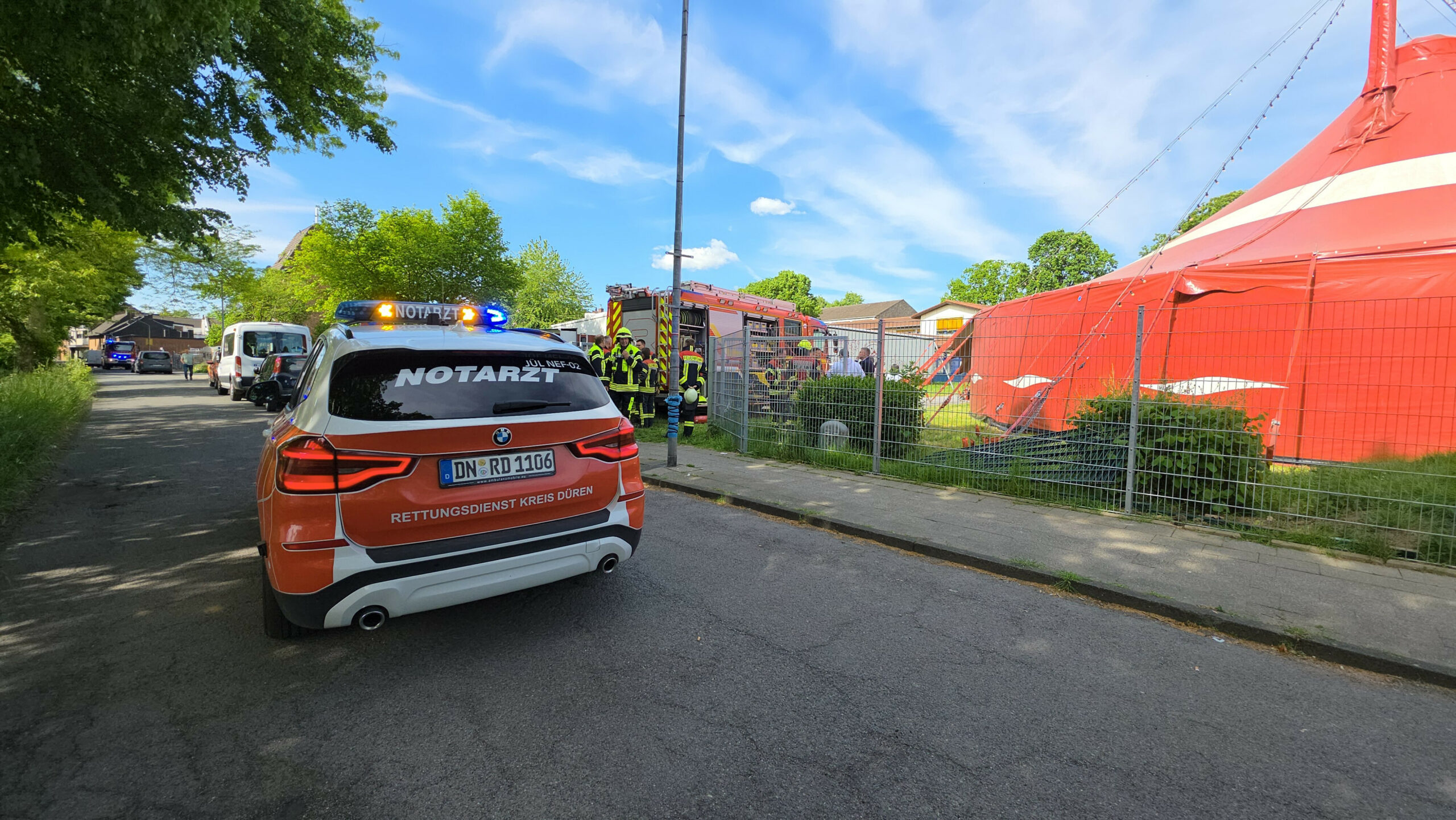 In Aldenhoven wurden bei einem Brand 17 Kinder leicht verletzt.