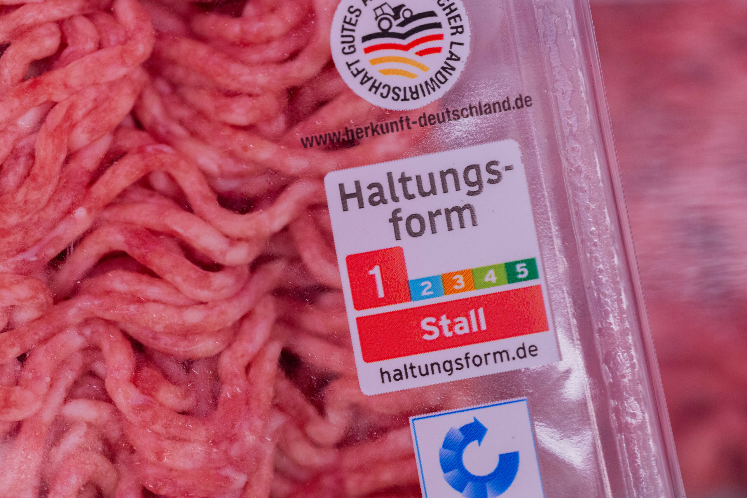 Haltungsform 1: Die Tiere werden ausschließlich im Stall gehalten